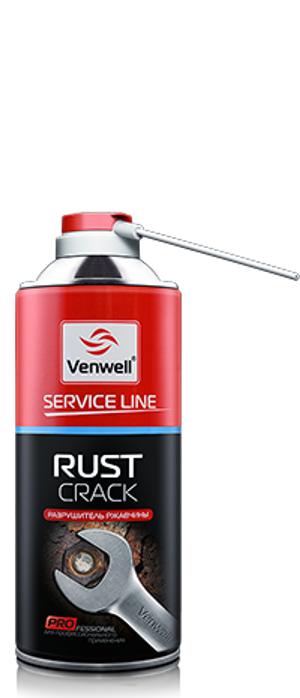 Venwell Разрушитель ржавчины Rust-Crack 400мл. (аэрозоль)
