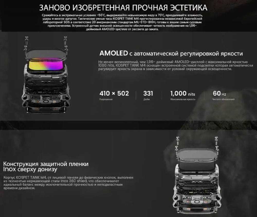 KOSPET TANK M4 48 мм черный