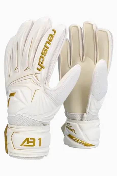 Вратарские перчатки Reusch Attrakt AB1 Solid Junior - белый