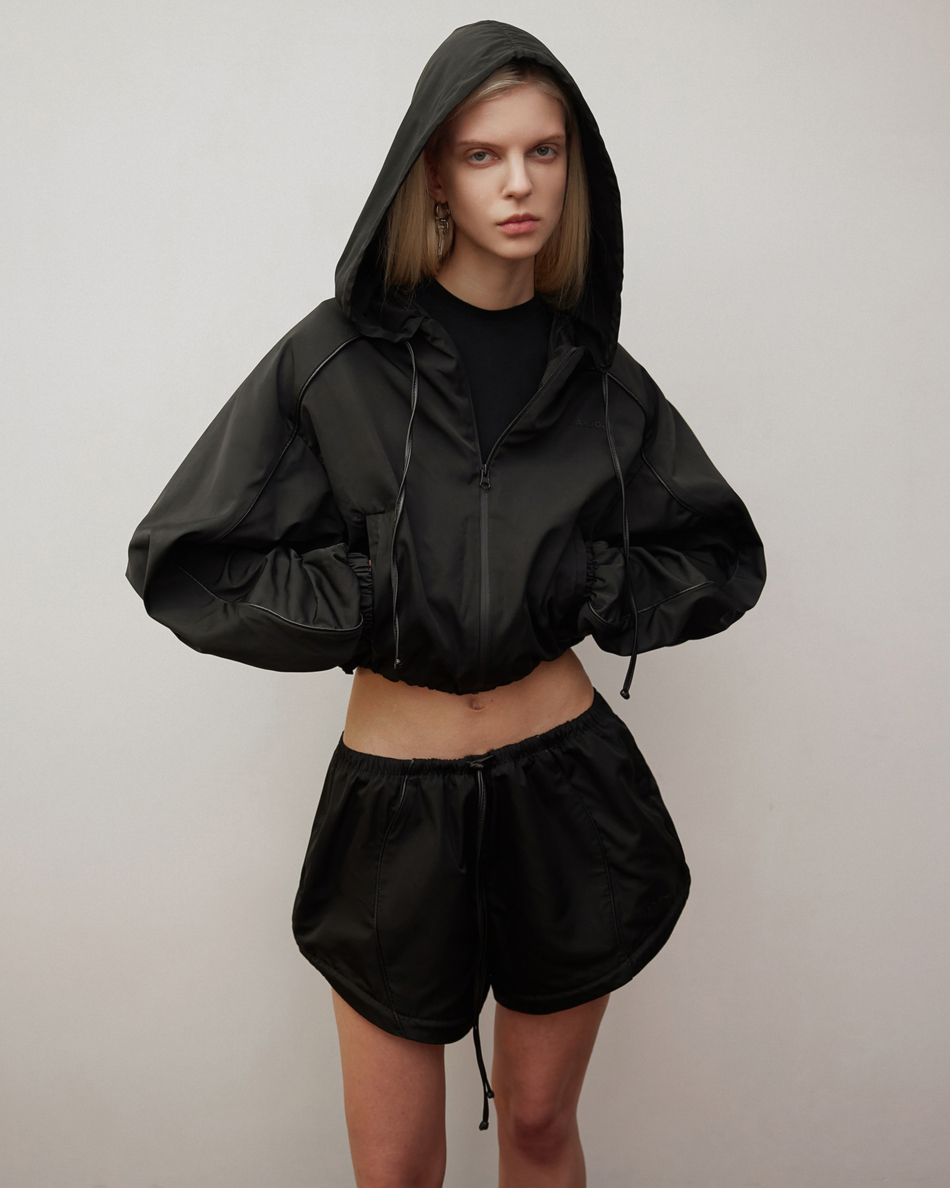 BLACK TRACKJACKET