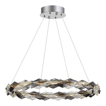 Люстра подвесная LED 30W 3000K SL6009.103.01 хром/прозрачно-дымчатый Diamanta ST-Luce