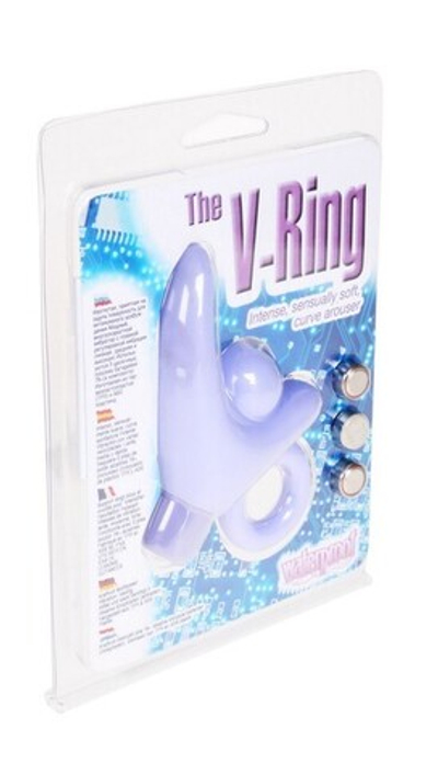 Вибростимулятор The V-Ring (11 см, сиреневый) (Цвет: сиреневый)