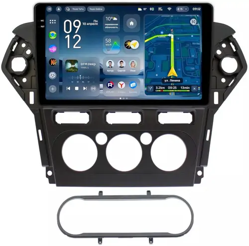 Магнитола для Ford Mondeo 4 2010-2014 - Teyes CC4-PRO монитор 10.36" 2K QLED на Android 13, Быстрейшая, Snapdragon 778G, ИИ, CarPlay, DSP, 4G SIM-слот