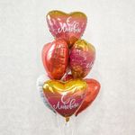 Шар (19"/48 см) Сердце, Коралловый