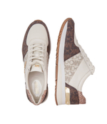 Кожаные кроссовки allie trainer Michael Kors - кремовый(43H3ALFS1B)