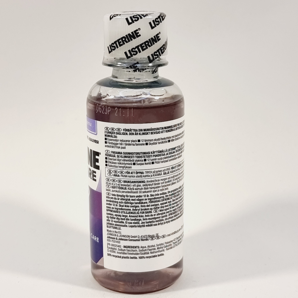 Ополаскиватель для полости рта Listerine Total Care 10 в 1, 95 мл (Из Финляндии)