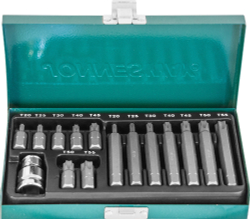 S29H4215S Набор вставок-бит 10 мм DR TORX® с переходниками, 15 предметов
