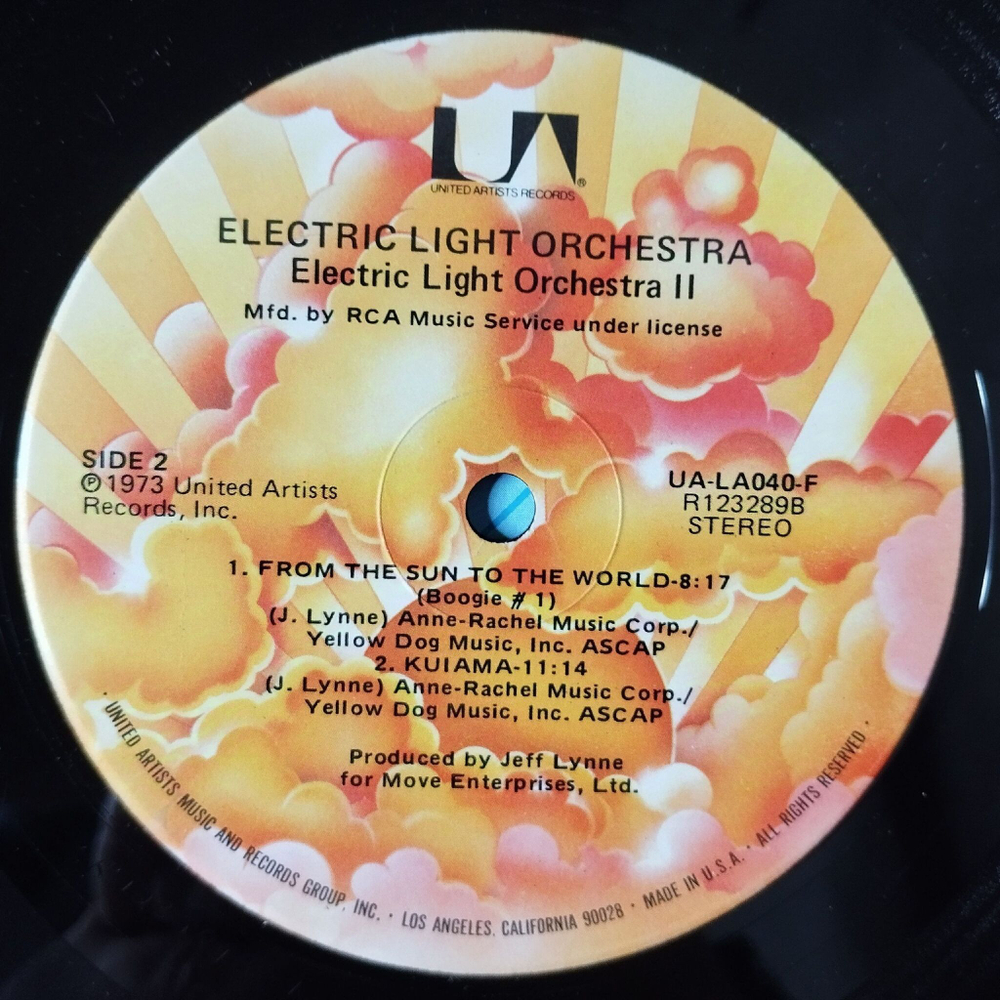 Винтажная виниловая пластинка LP ELO Electric Light Orchestra II (USA 1973)