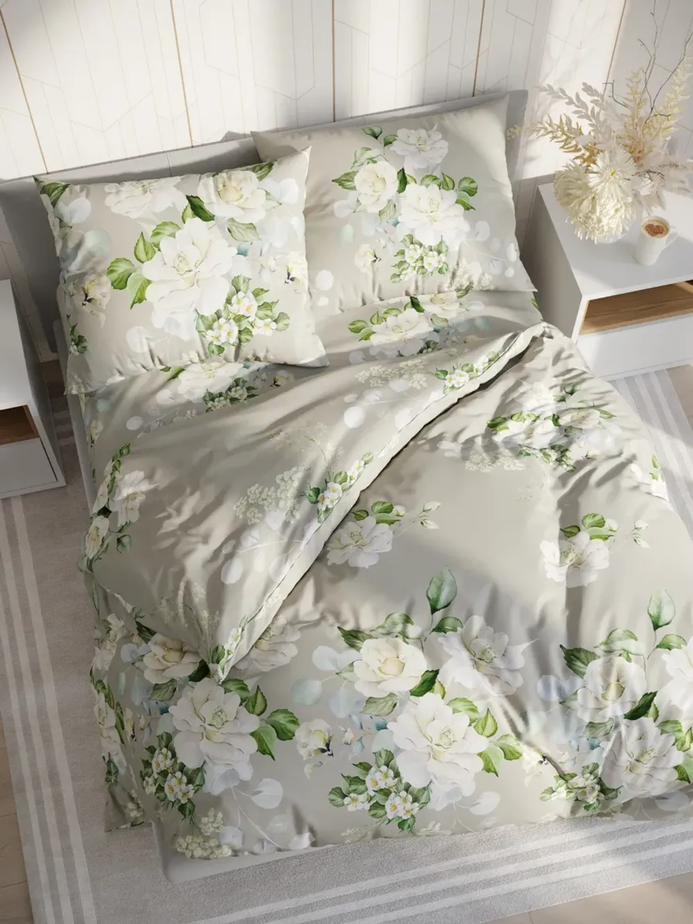 Простынь бязь Сказка "Gardenia" 200x215 см