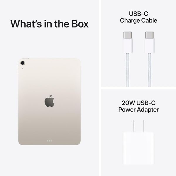 Планшет Apple iPad Air 11 (M4, 2026) 1 ТБ Wi-Fi Сияющая звезда | Starlight