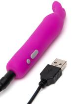 Лиловая вибропуля с ушками Rechargeable Rabbit Ears Bullet Vibrator (Цвет: фиолетовый)
