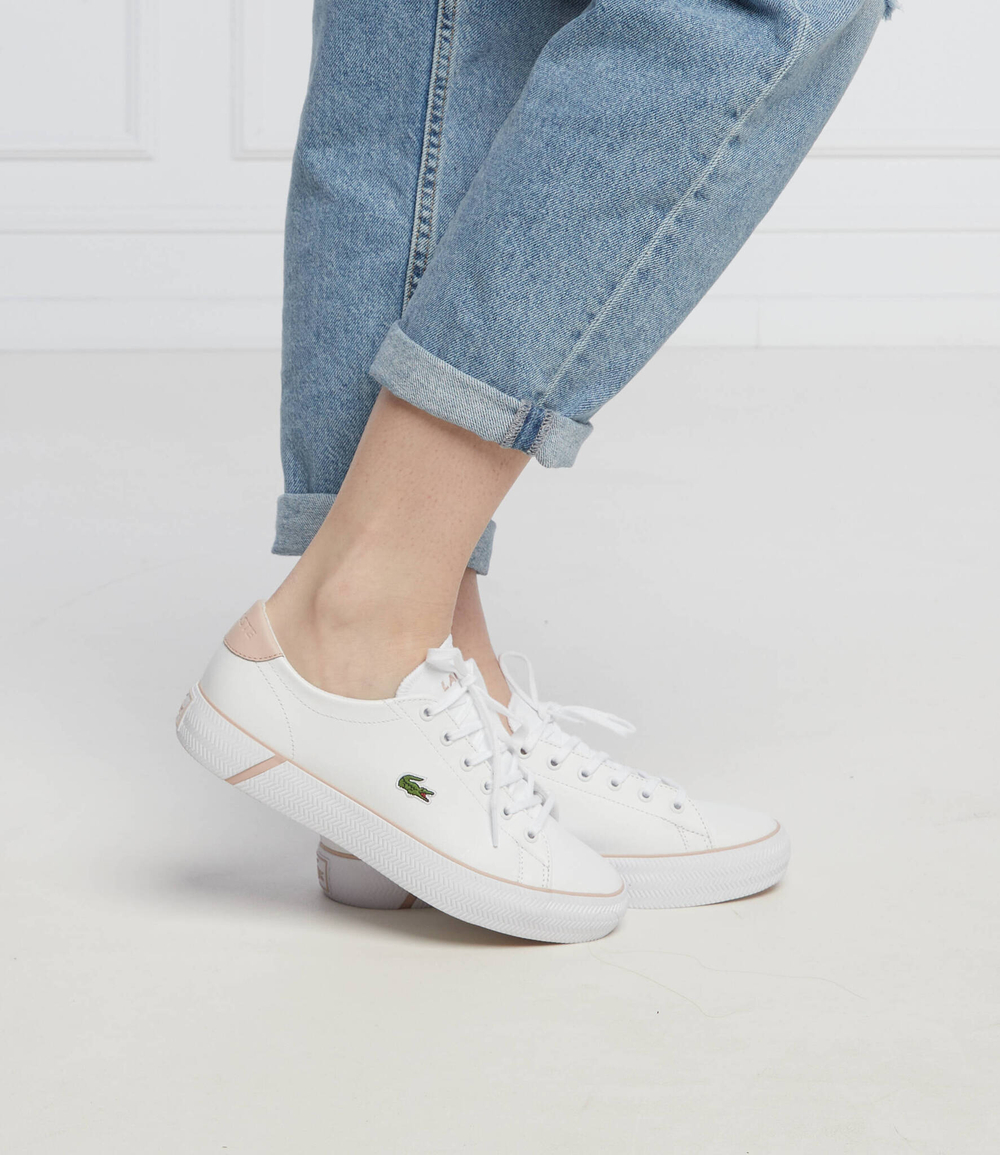 Кожаные кроссовки gripshot Lacoste - белый(741CFA0020)