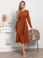 Платье Парижанка НЬЮ (терракотовое) П15067-10М LT Collection