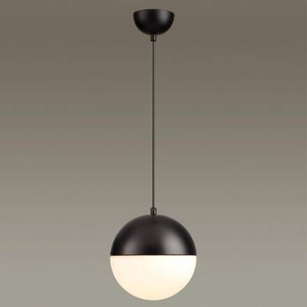 4958/1A PENDANT ODL22 393 черный/металл/белый/стекло Подвес E27 1*40W PINGA