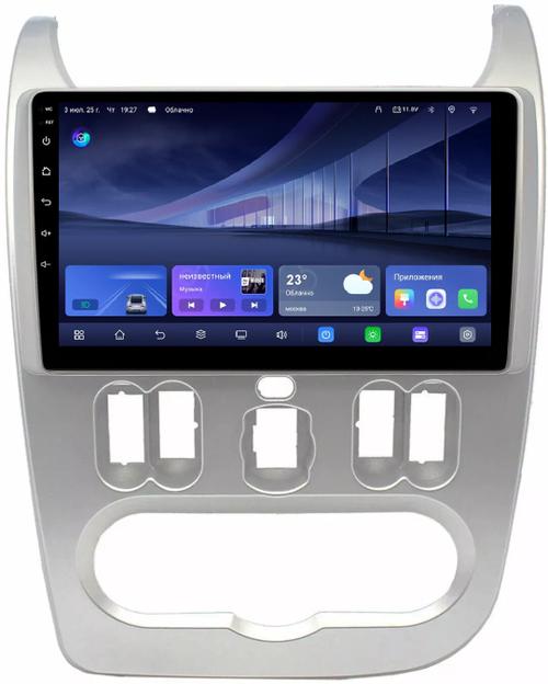Магнитола для Renault Logan/Sandero 2009-2014 - Kuberg QLed, Android 14, TS105, Быстрейшая, CarPlay, SIM-слот