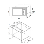 Микроволновая печь встраиваемая HOMSair MOB205GB фото 9