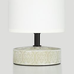 Настольная лампа Rivoli Eleanor 7070-501 1 * Е14 40 Вт керамика бежевая, белая | Rivoli