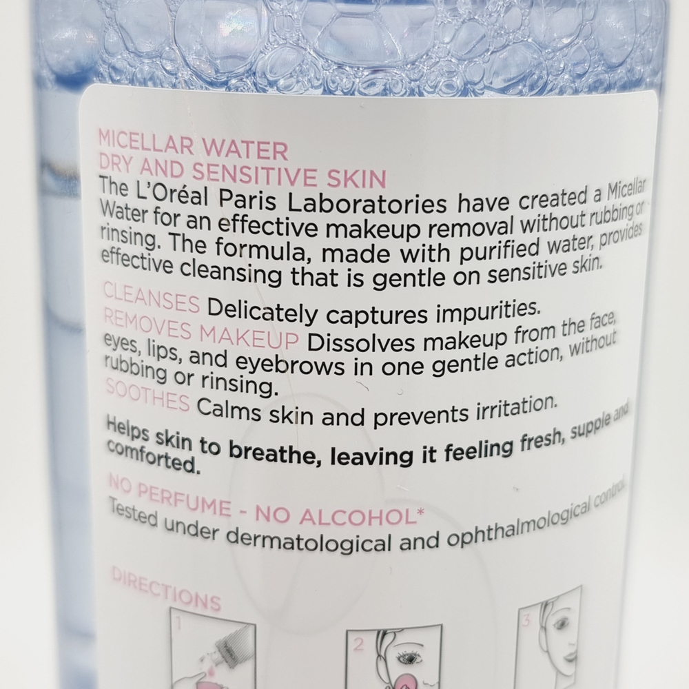 Мицеллярная вода для сухой и чувствительной кожи, Micellar Water Cleanser Sensitive Skin, 400 мл (Франция)