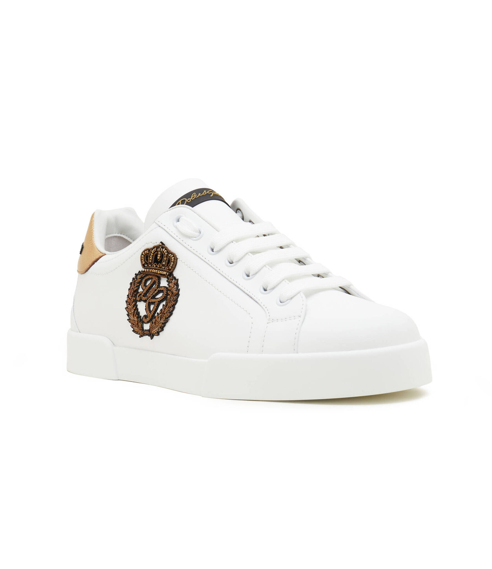 Кожаные кроссовки Dolce & Gabbana - белый(CS1761 AH136)