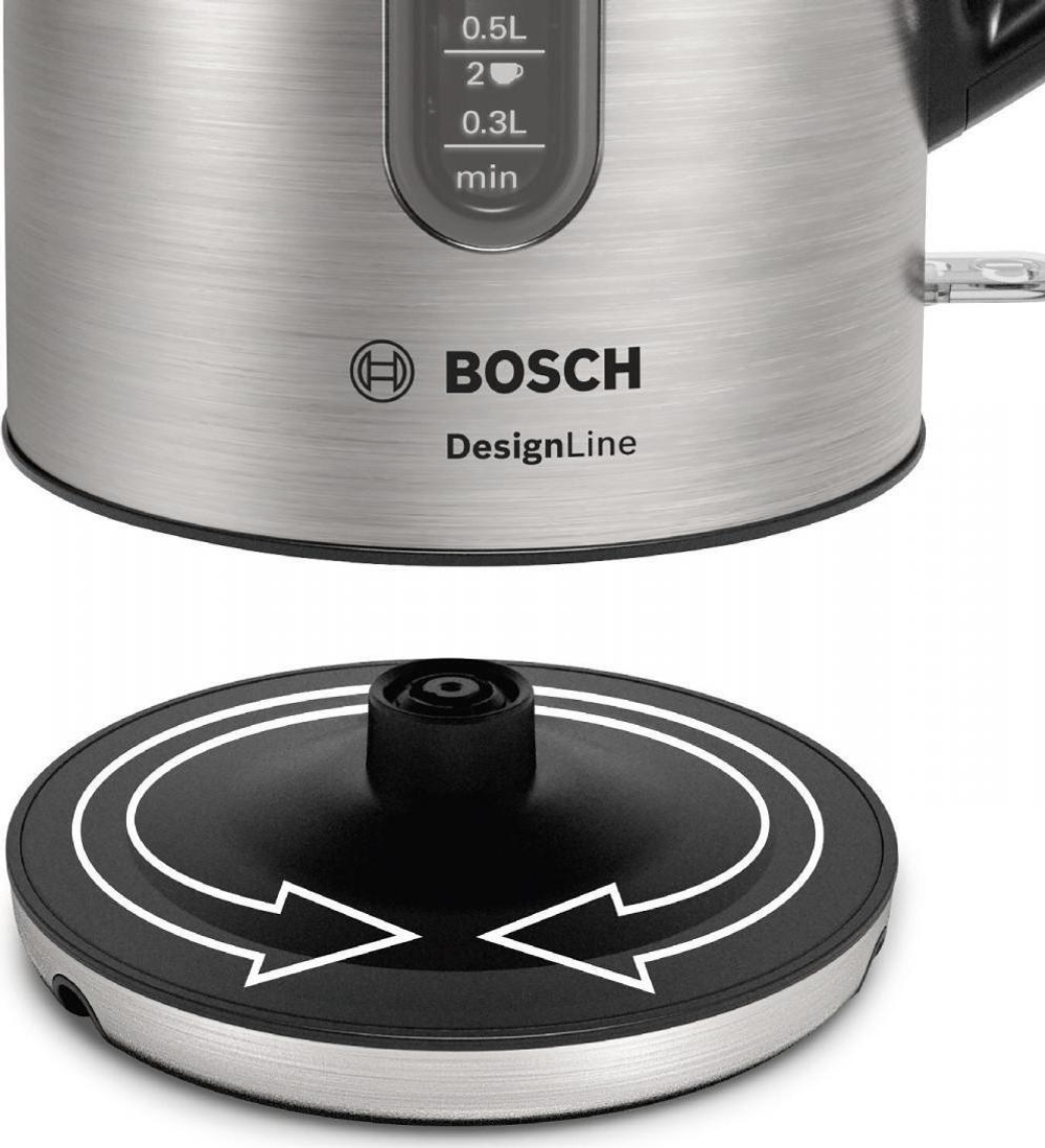 Чайник Bosch TWK 4P440 серебристый
