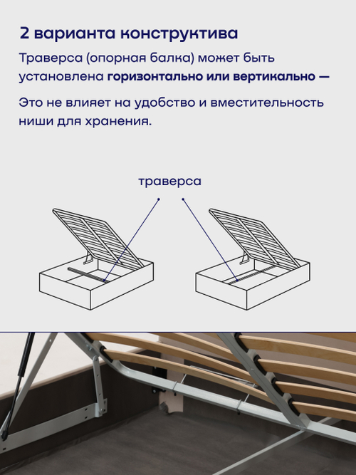 Кровать БайРест (велюр, с ПМ)