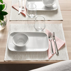 IKEA GODMIDDAG  (ИКЕА ГОДМИДДАГ)  -  Тарелка - белая 18x30 см