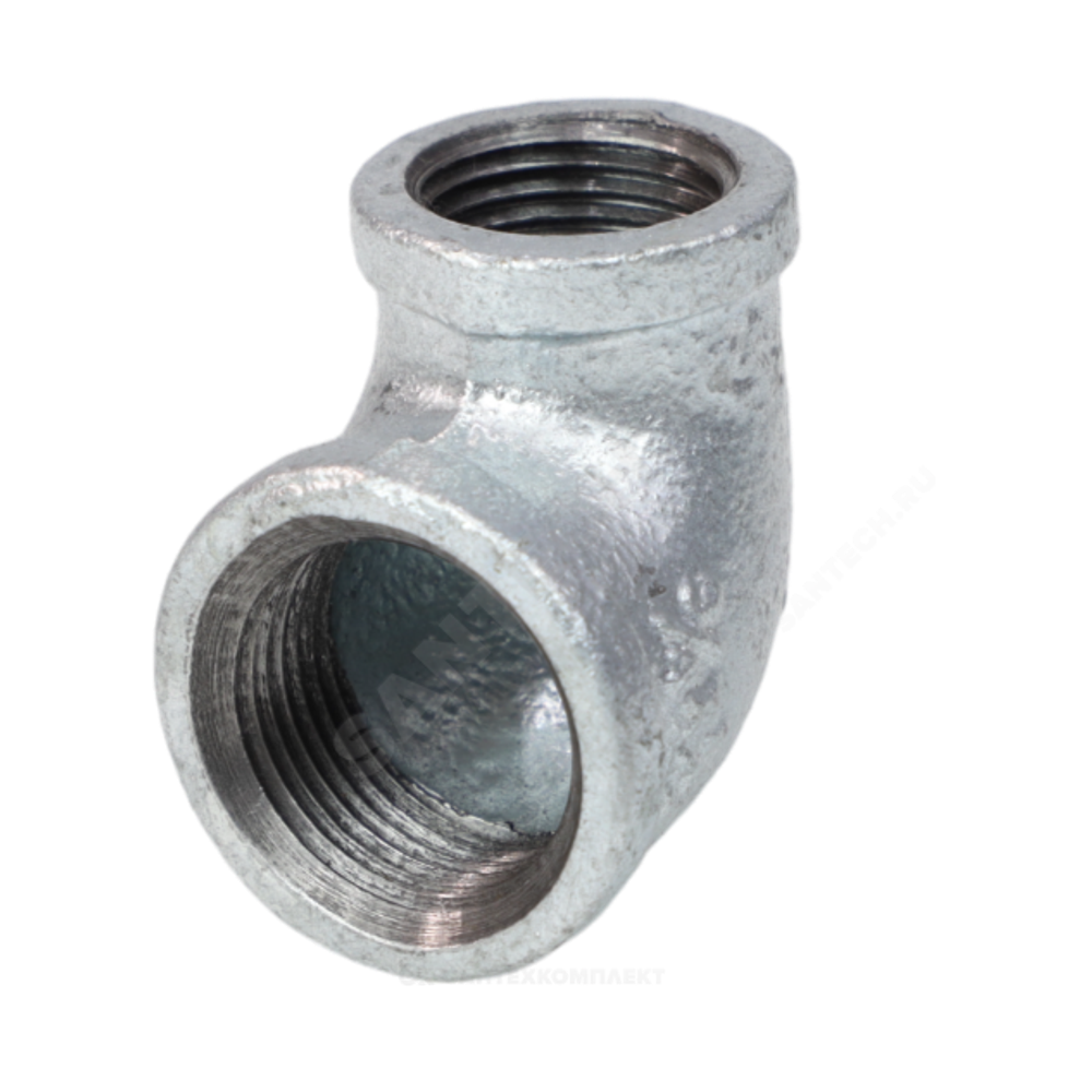 Угольник переходной чугун оц Ду 20х15 (3/4"х1/2") ВР/ВР Fittex PLUS