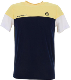 Мужская теннисная футболка Sergio Tacchini Prave — peach coral/navy