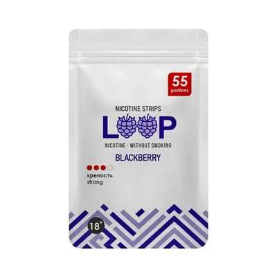 LOOP BLACKBERRY НИКОТИНОВЫЕ ПЛАСТИНКИ (6 МГ) - ЕЖЕВИКА