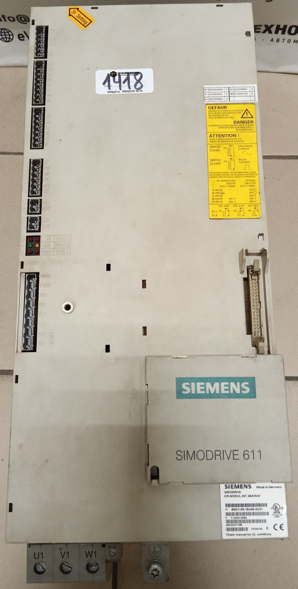 Siemens 6SN1145-1BA02-0CA1 б/у