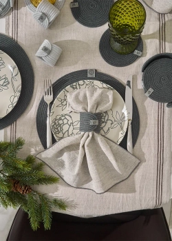 Сервировочная салфетка Luxberry Linen Серый