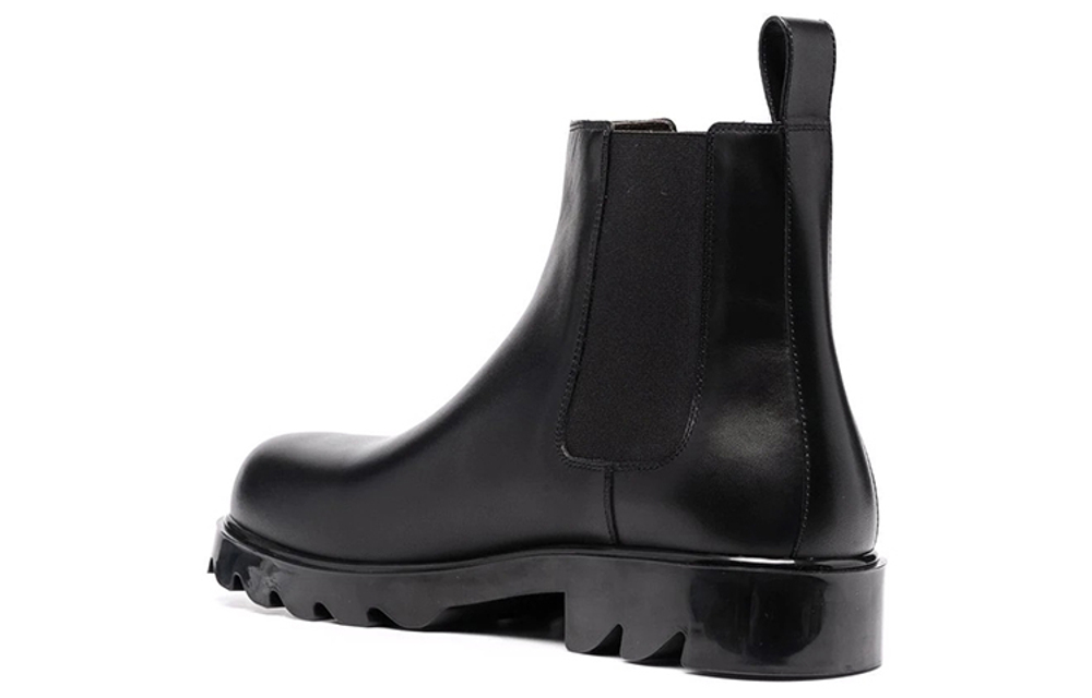 Bottega Veneta Strut Leather Chelsea Boot Black