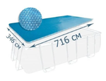 Покрывало солнечное, тент-чехол для бассейна 732х366 см. Intex Solar 28017