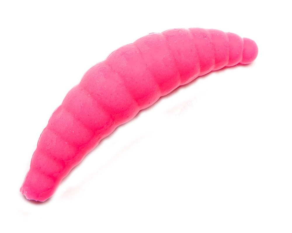 Съедобная силиконовая плавающая приманка Fish H Banan Maggot Cheese Сыр 38 мм цв красный с блестками флуоресцентный