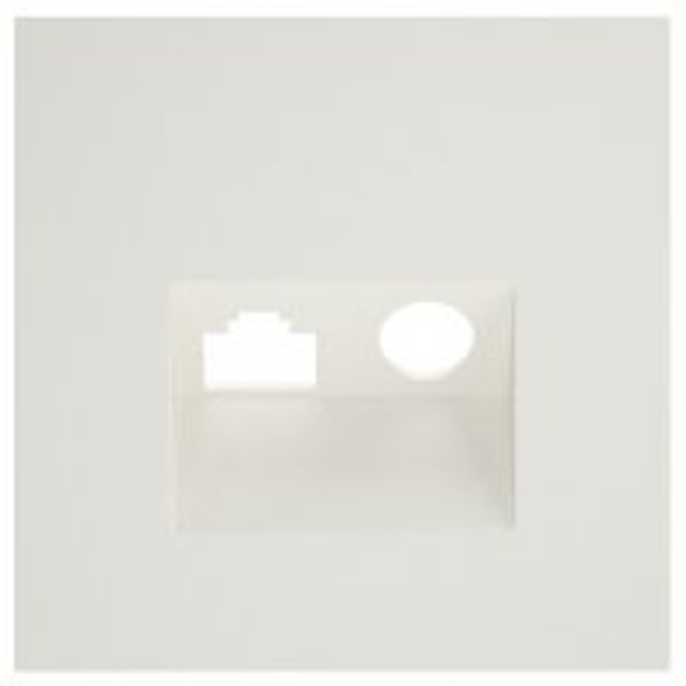 Накладка для ТВ-розетки и RJ-11 или RJ-45 Voltum S70 VLS002713
