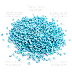 Fabrika Decoru Набор пайеток №308, 4мм, голубой цвет, Fabrika Decoru