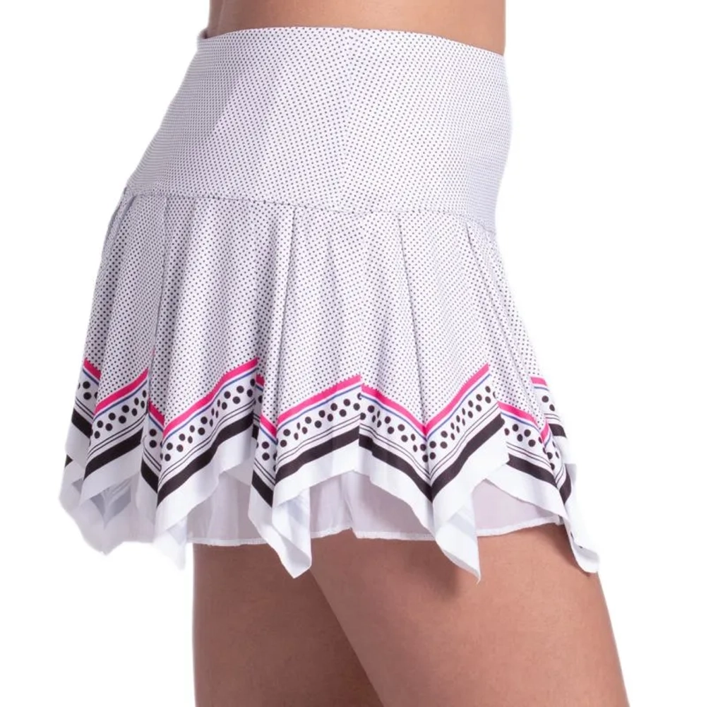 Теннисная юбка Lucky in Love Right on Point Active Mini - white