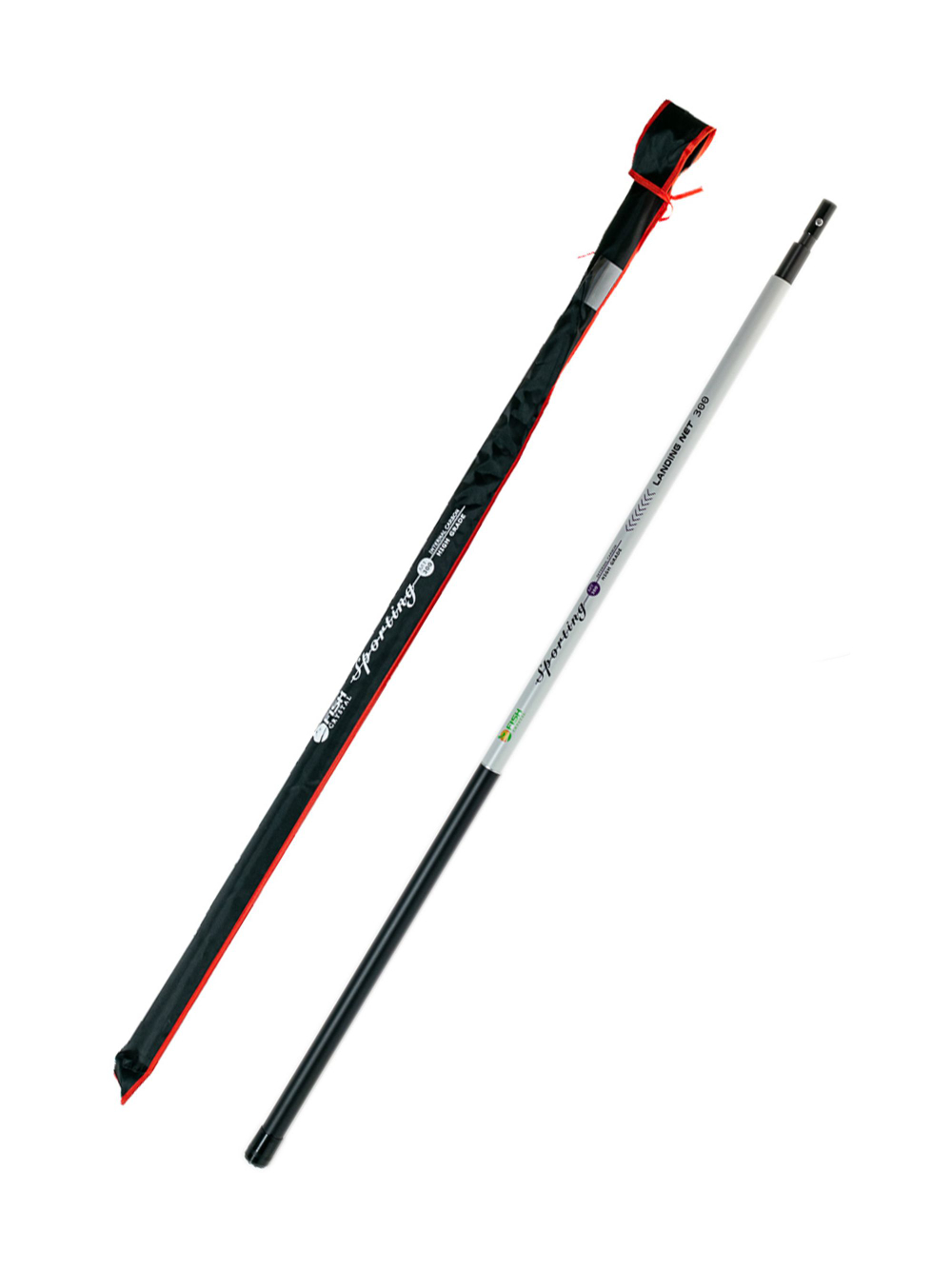 Ручка для подсачека Fish Crystal Sporting телескопическая, карбон, 3 секции, 3.0 м