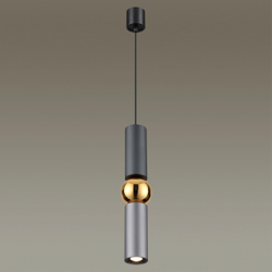 4071/5L L-VISION ODL19 397 серый/золото Подвес GU10 1*5W SAKRA
