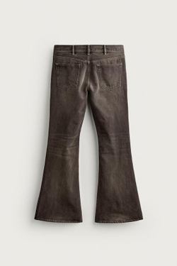 ZARA ДЖИНСЫ FLARE FIT, КОРИЧНЕВЫЙ