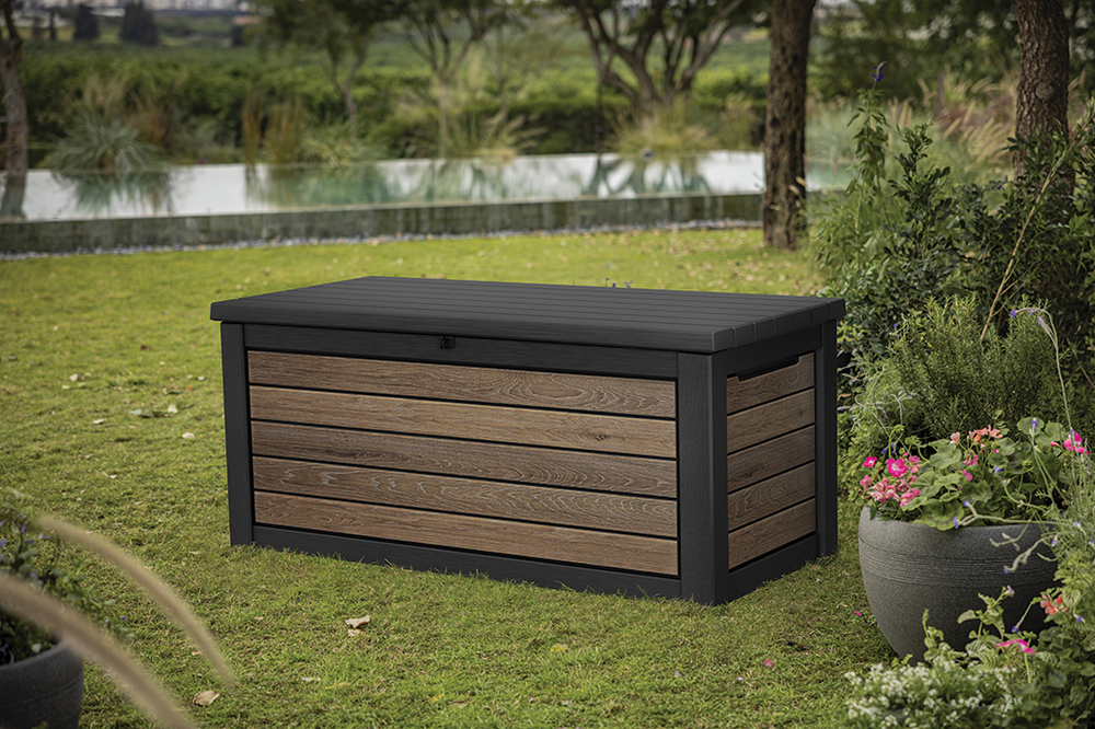 Пластиковый сундук Keter Deco Deck 630 л brown