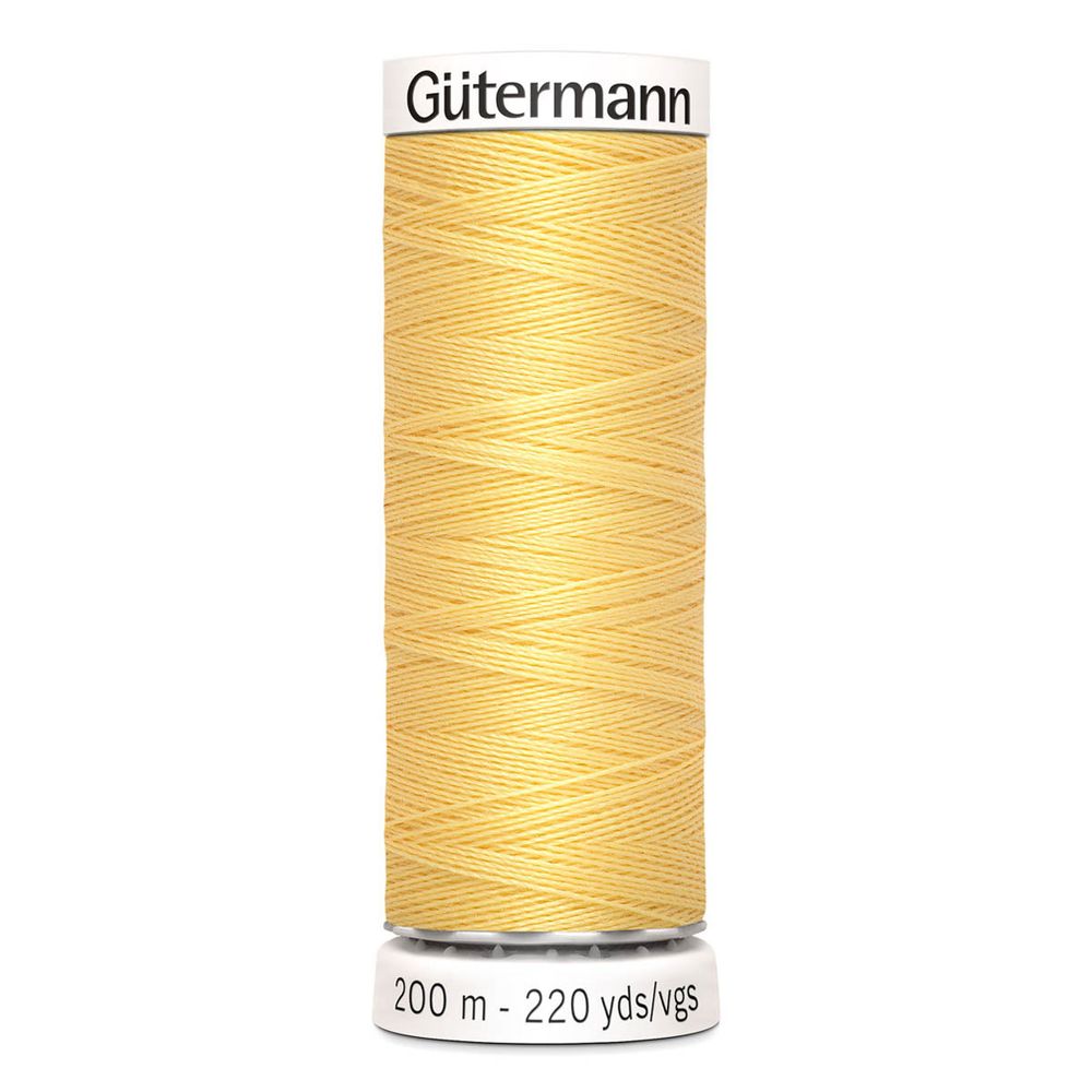 Нитки универсальные Gutermann Sew-all 100 (200 метров), 5 кат. | 007 св.желтый