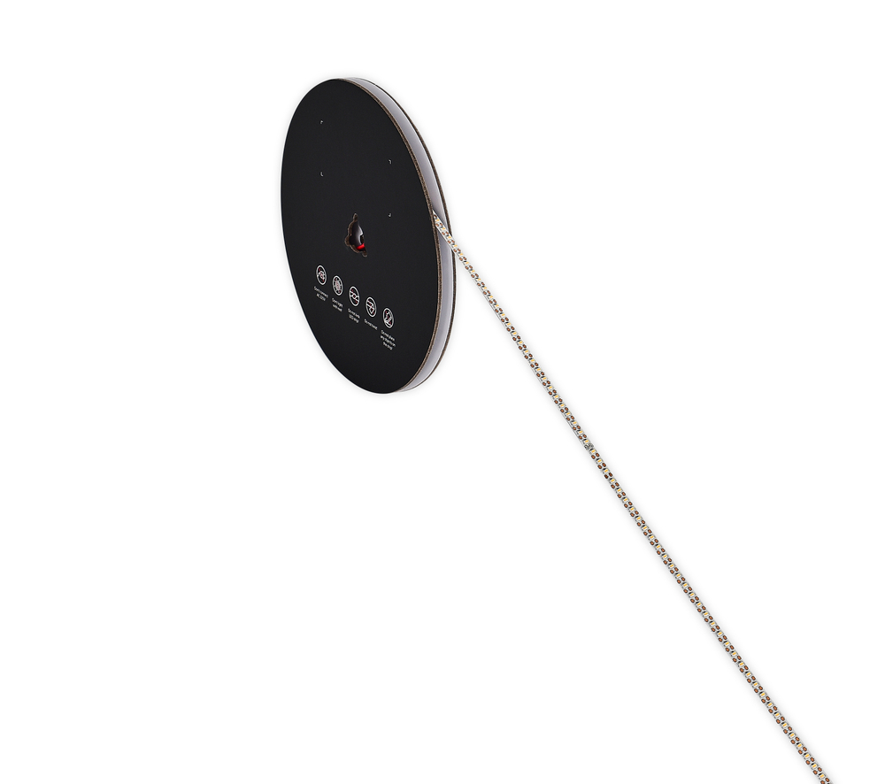 Лента светодиодная SMD нейтральная DC24V 9, 6W/m 4000K 1285Lm/m 160д/м CRI>90 IP20,  упаковка 5 метров,  ширина 4мм,  высота 1, 2мм,  самоклейкая