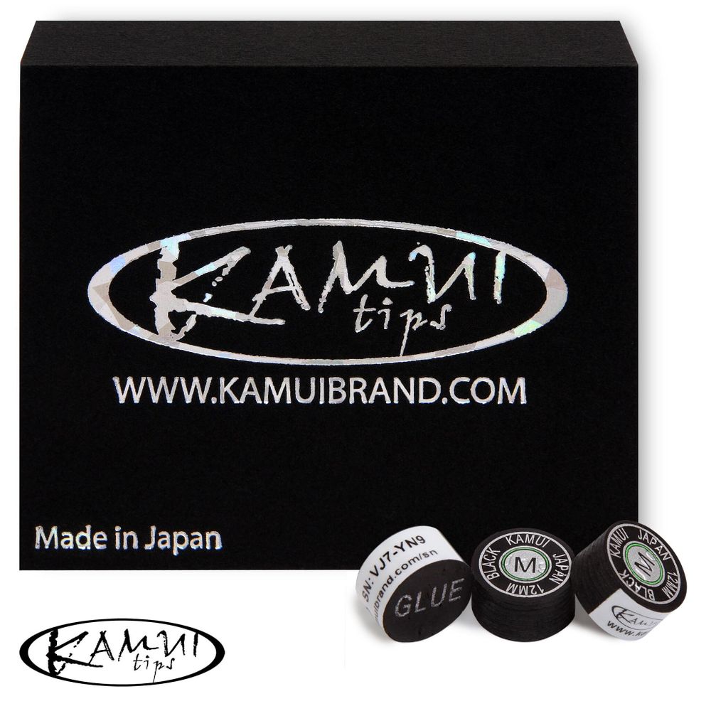 Наклейка для кия Kamui Black ø12мм Medium 1шт.