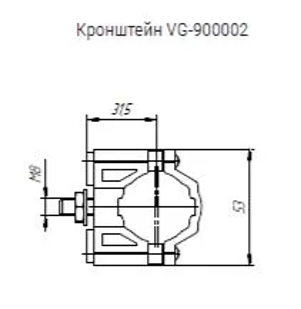 Кронштейн для коллектора 60/20 VG-900002
