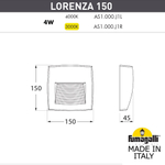 Подсветка для ступеней Fumagalli LORENZA AS1.000.000.LXJ1L