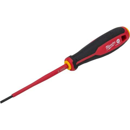 Отвертка диэлектрическая Milwaukee трехгранная рукоятка VDE SL 0.5x3 x100 4932478713