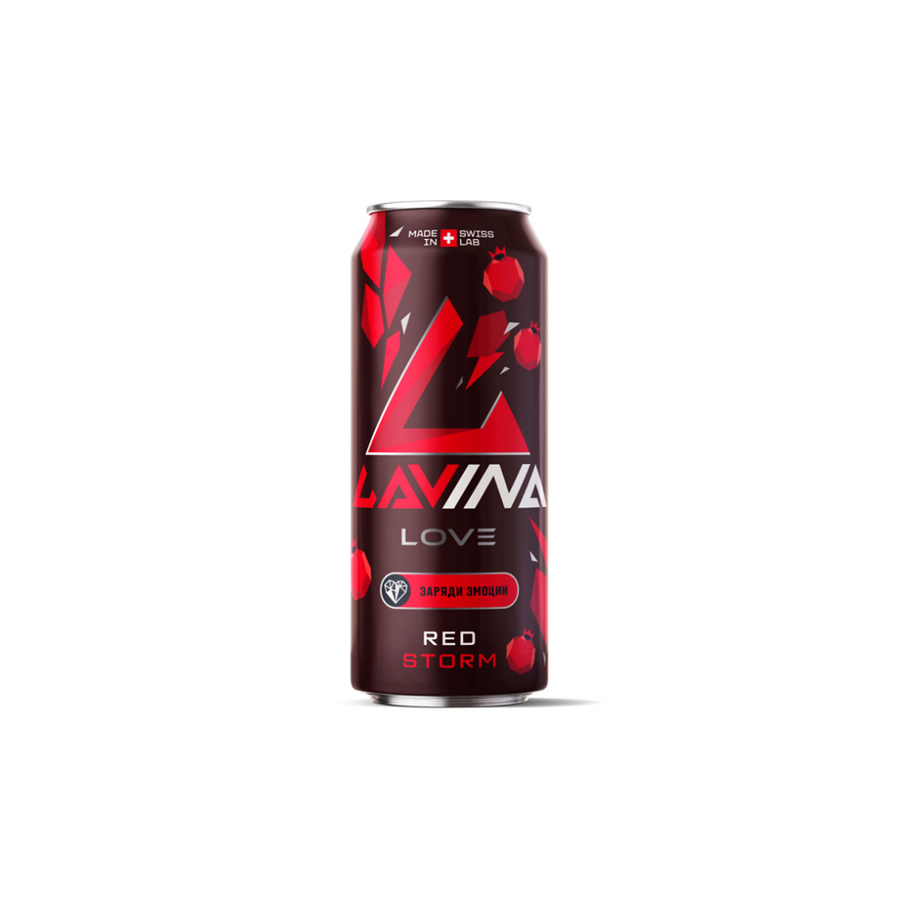 Энергетический напток LAVINA  Red Storm 0,45 л ж\б