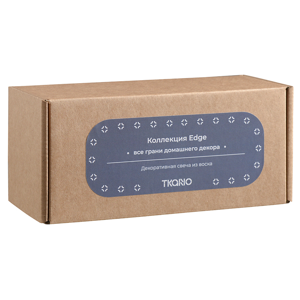 Свеча декоративная Tkano Edge 16.5см графитовая