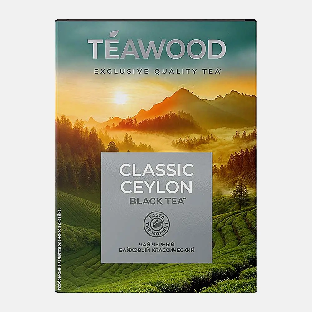 Чёрный чай Classic Ceylon крупнолистовой Teawood 90г